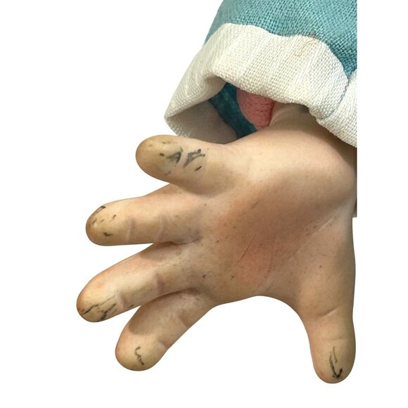 Garrard Vtg 1983 Sad Pouting Porcelain Baby Boy Doll Widdle Wain Signed Limited - Picture 7 of 17